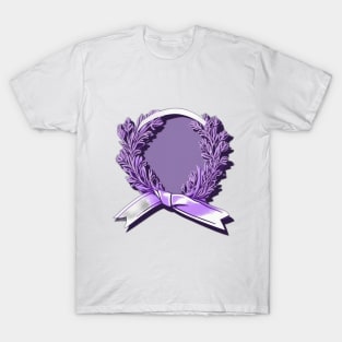 Majestic Purple Laurel Wreath Emblem No. 648 T-Shirt